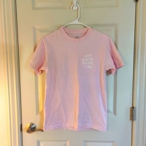 SOLD Pink anti social social club Tshirt